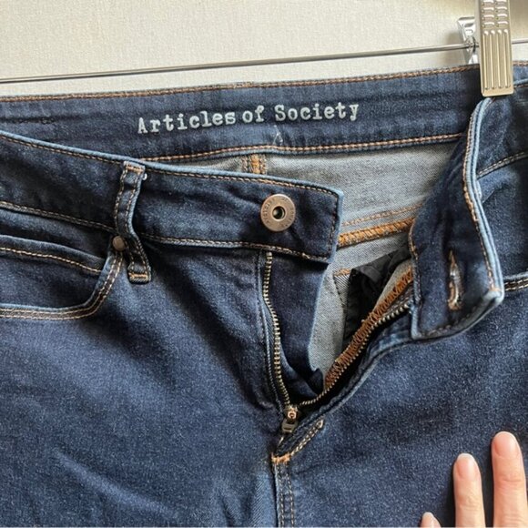 Articles of Society fat washed skinny jeans Sz 27 - Picture 6 of 13